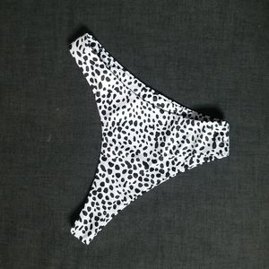 2/$25 or 3/$30 Zaful Dalmatian Print Polka dot High-Cut Bikini Bottoms SzS
